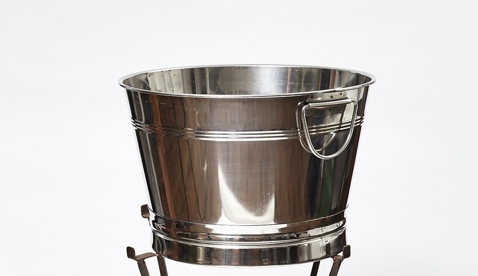 Wine Tubs Large Polished Stainless with Handles Perth Party Hire