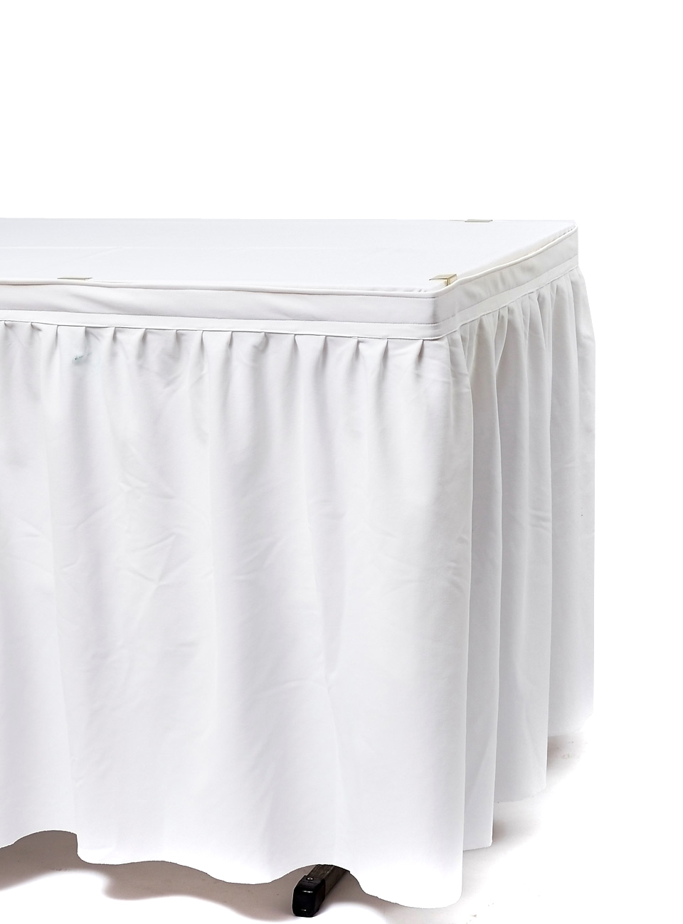 Table Skirt White 17' or 5.2mt with Velcro Clip Perth Party Hire
