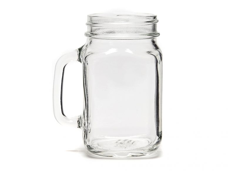 Glass Jars with Handle 488ml Perth Party Hire