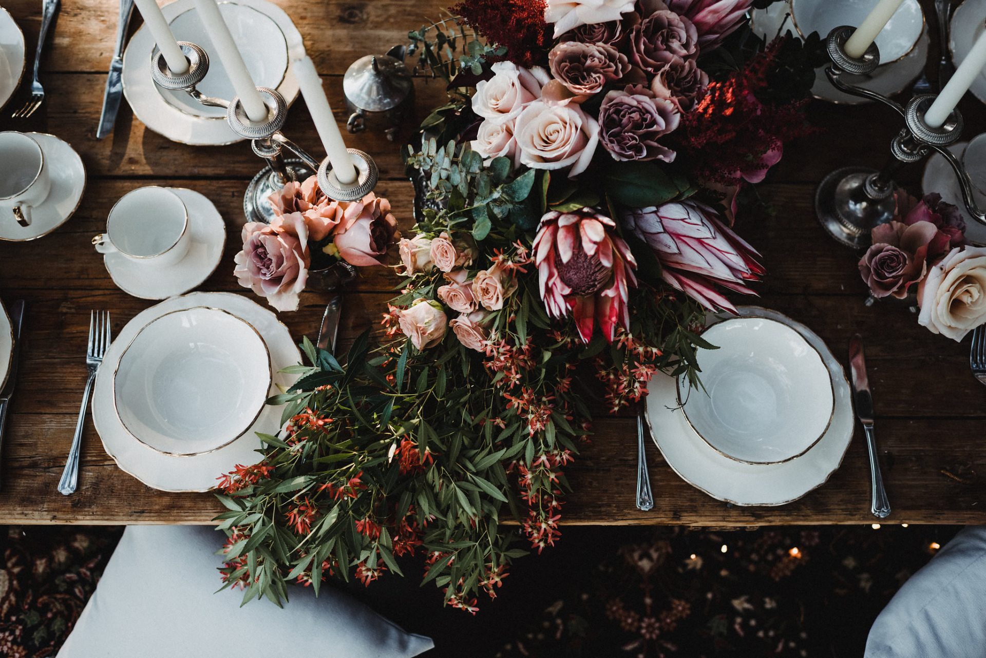 Table Settings with Perth Party Hire Equipment Gallery WA