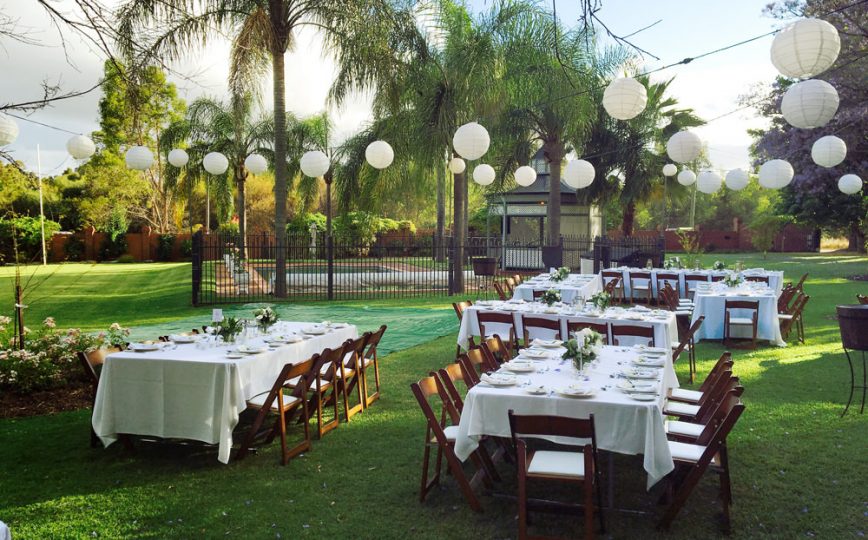 Outdoor Wedding Reception Hire