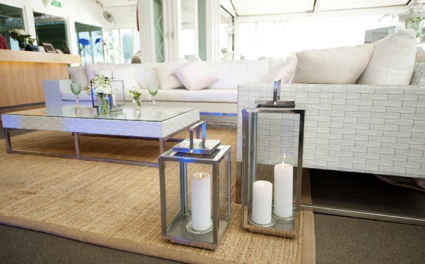 White Lounge Furniture Hire. Photo: Touched By Angels