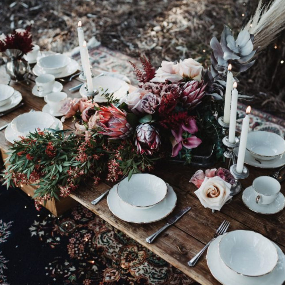 Table setting Perth Party Hire