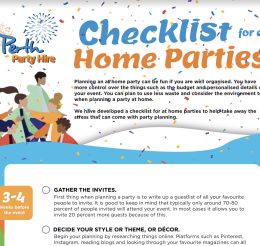 Your ultimate check list for organising a party at home
